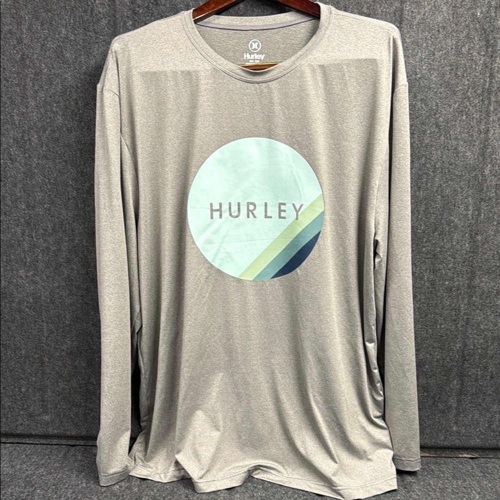 Hurley Men's Gray Long Sleeve Shirt